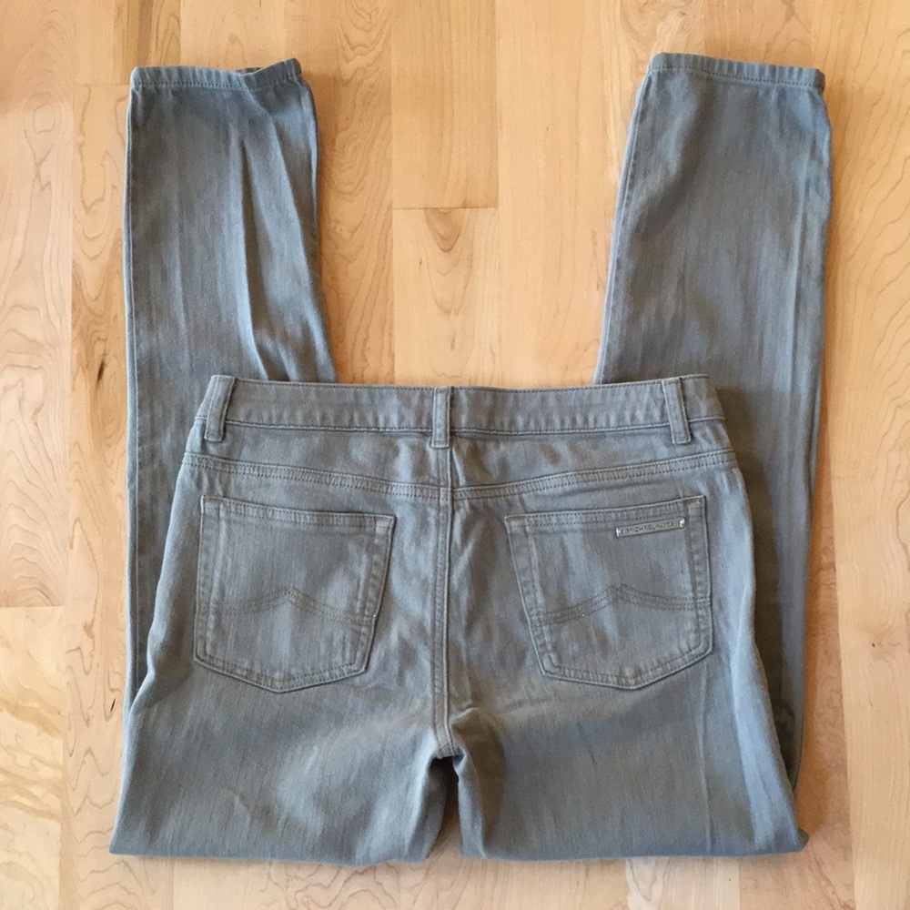 MICHAEL Michael Kors sage green denim slim jeans